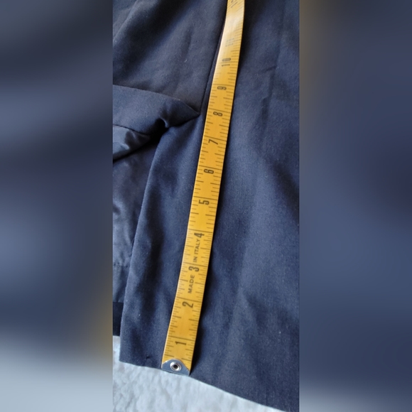 Navy Blue Square Neck Sheath Dress - Picture 13 of 15